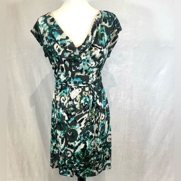 Motherhood Maternity cowl neck abstract print dress size small - Picture 1 of 5